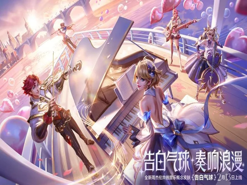 在峡谷奏响浪漫!《英雄联盟手游》携手周杰伦推出告白气球系列皮肤!